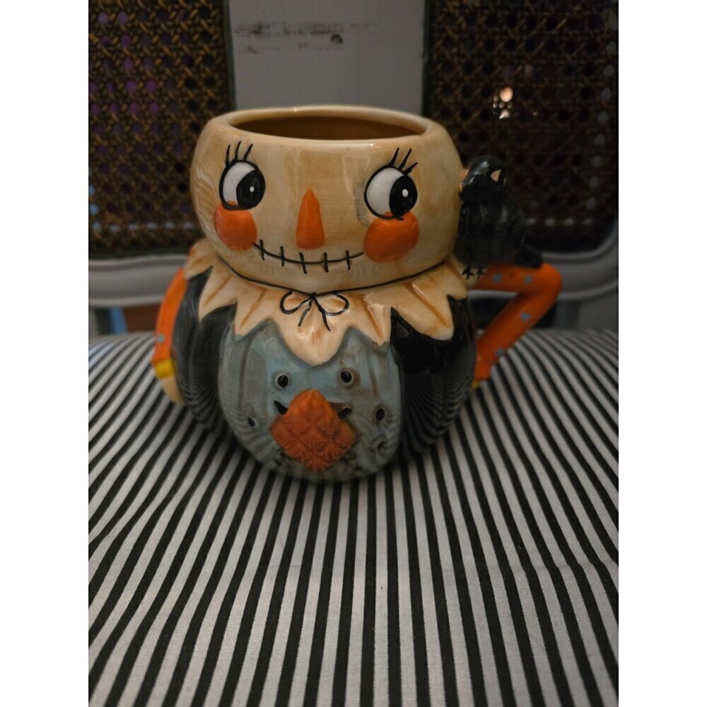 Johanna Parker Harvest Male Scarecrow Fall Coffee Mug Autumn - Picture 9 of 9